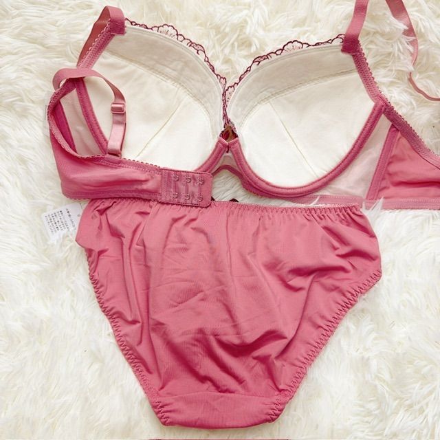 ブラショーツセット F75/L 花柄刺繍 フラワー刺繍 可愛い キュート