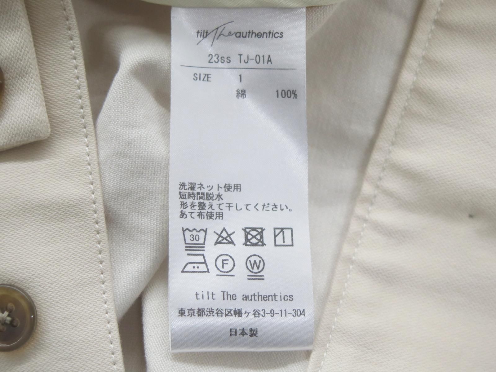 ☆2629☆tilt the authentics チルトザオーセンティックス TJ-01A 23SS 