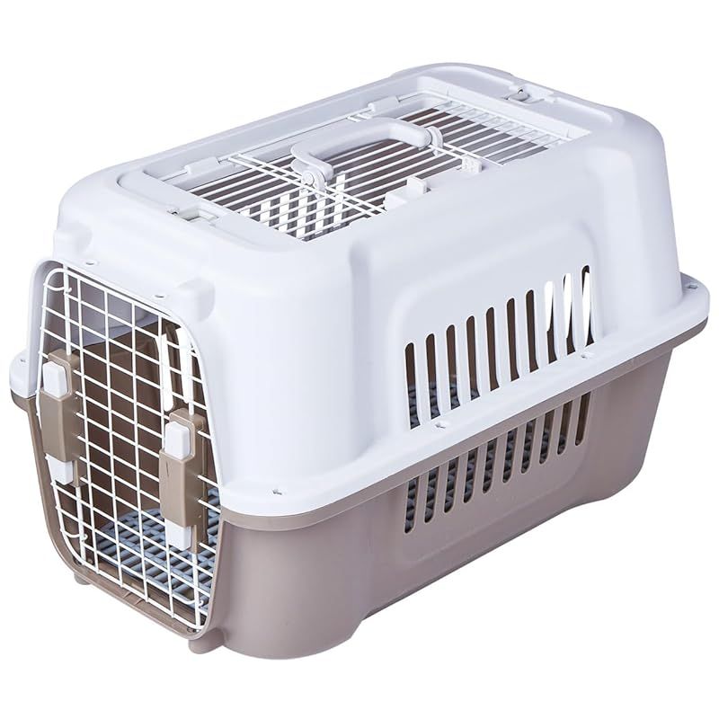 ペティオ (Petio) 犬猫用キャリー ２ドア タフハウスキャリー アイボリー M 0