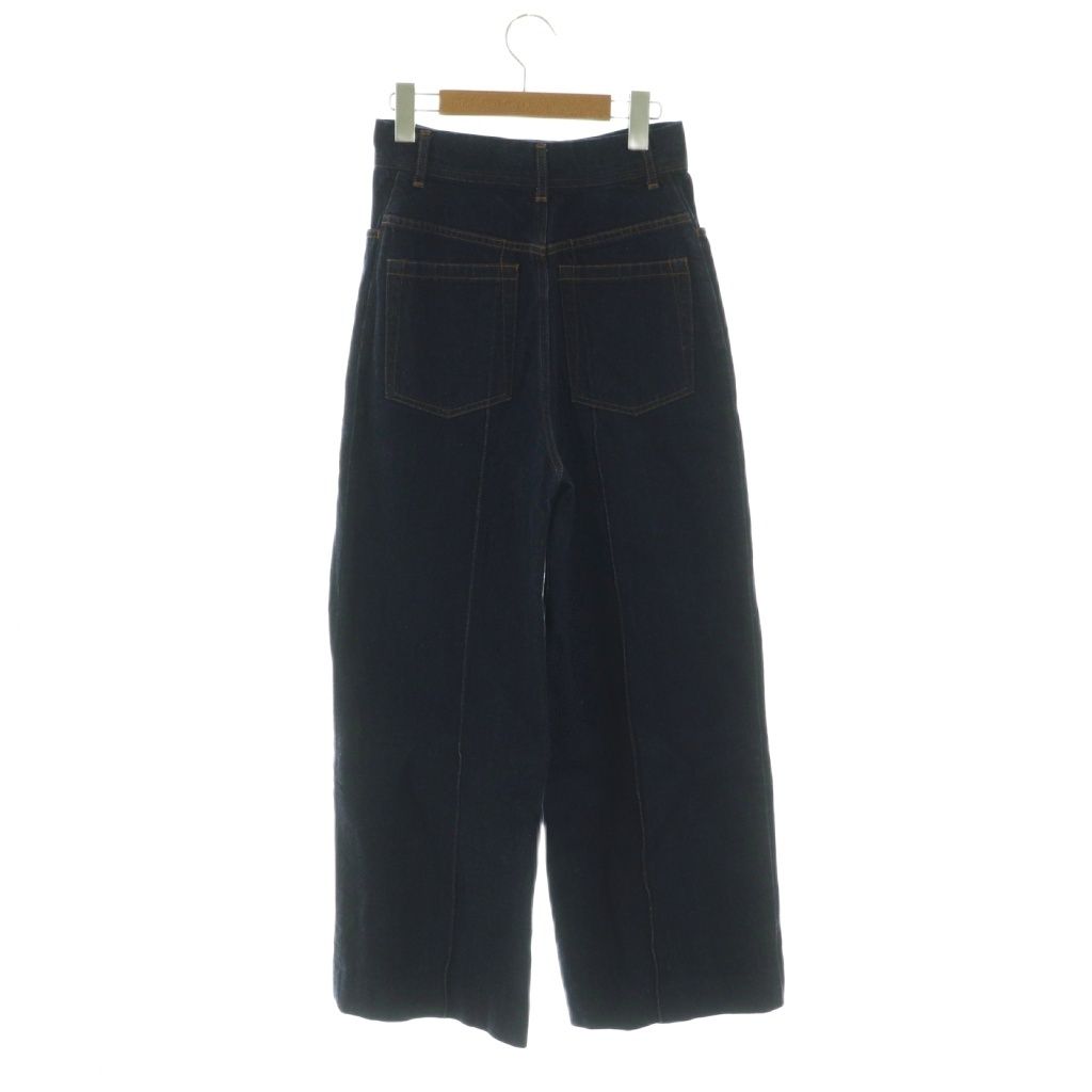 カレンテージ CURRENTAGE ワイドデニムパンツ ジーンズ ジッパーフライ