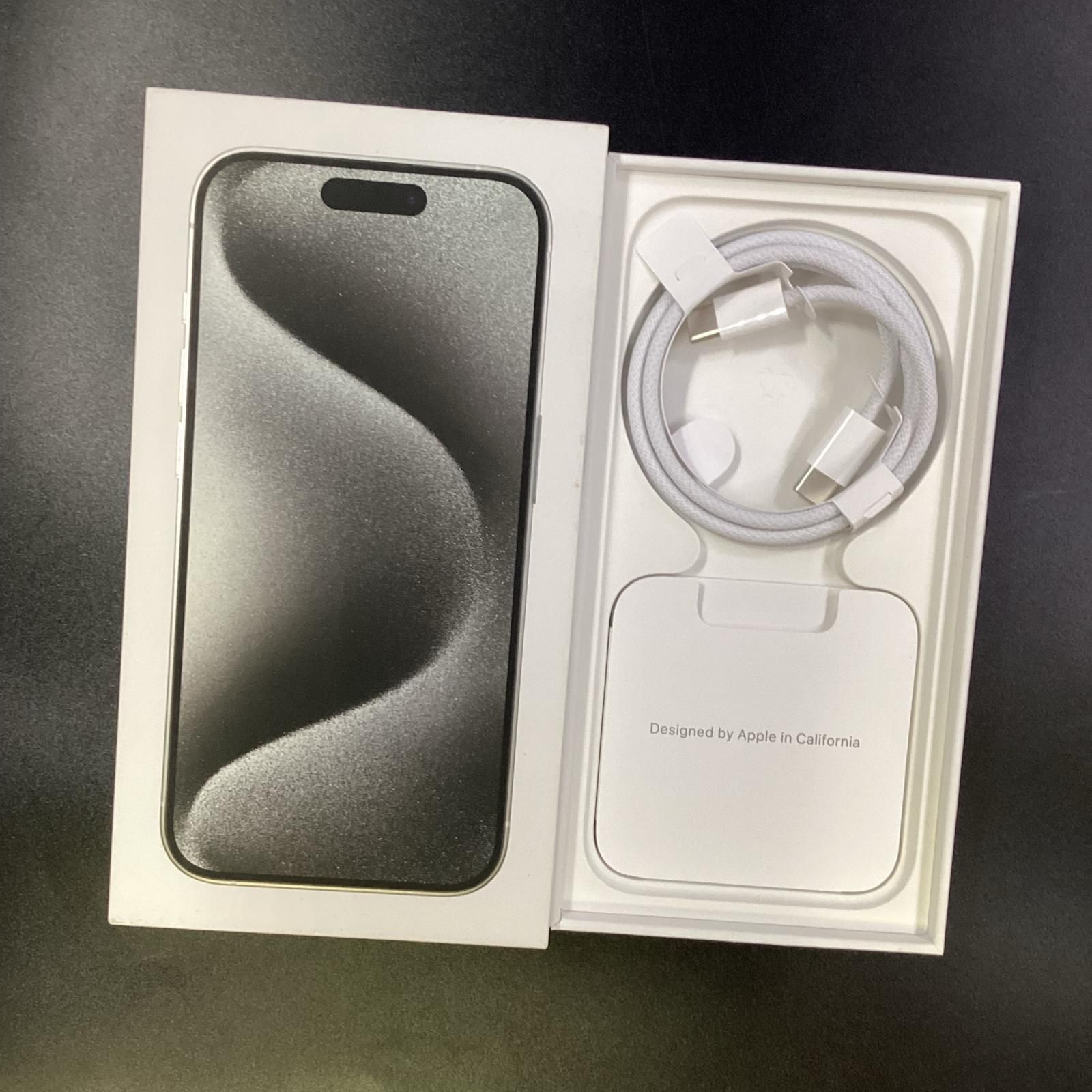 iPhone 0 256GB Pro ホワイトチタニウム Apple 公式通販 SIM Titanium 