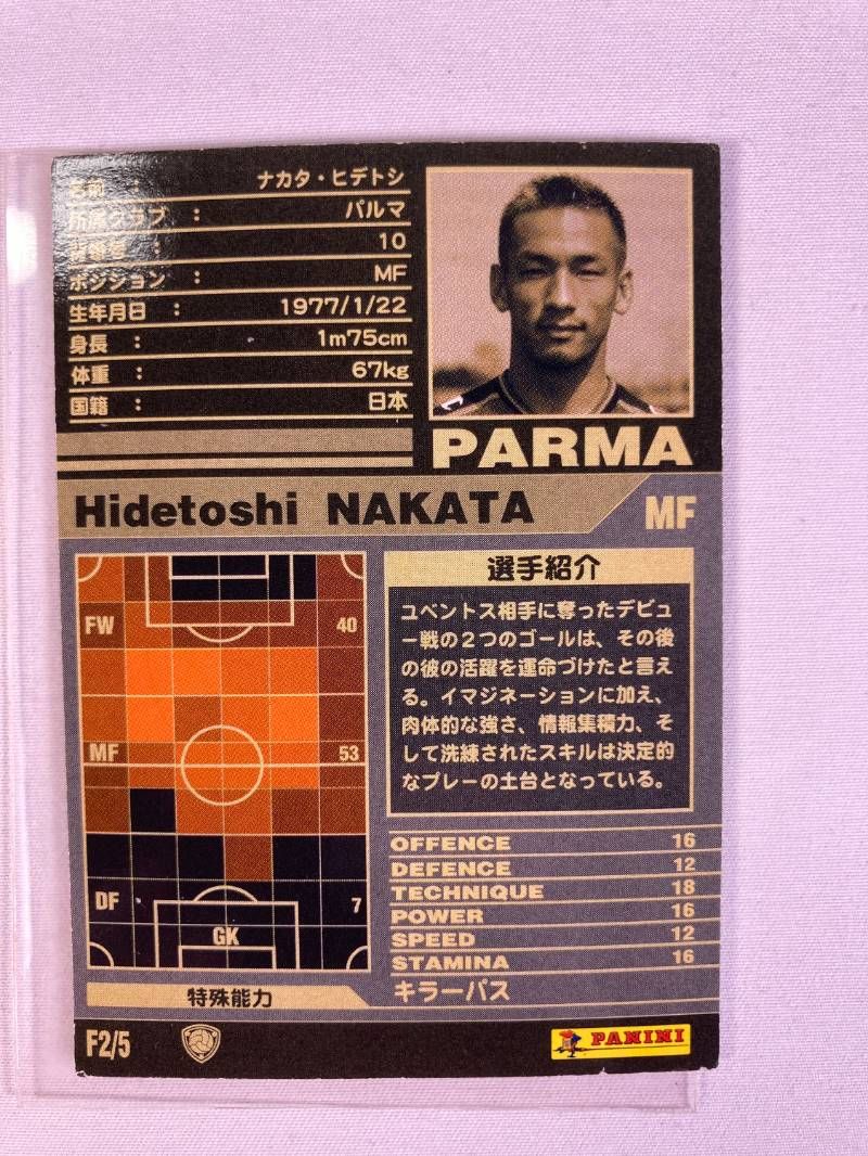 希少】panini WCCF 2001-2002 Hidetoshi Nakata ヒデトシ ナカタ
