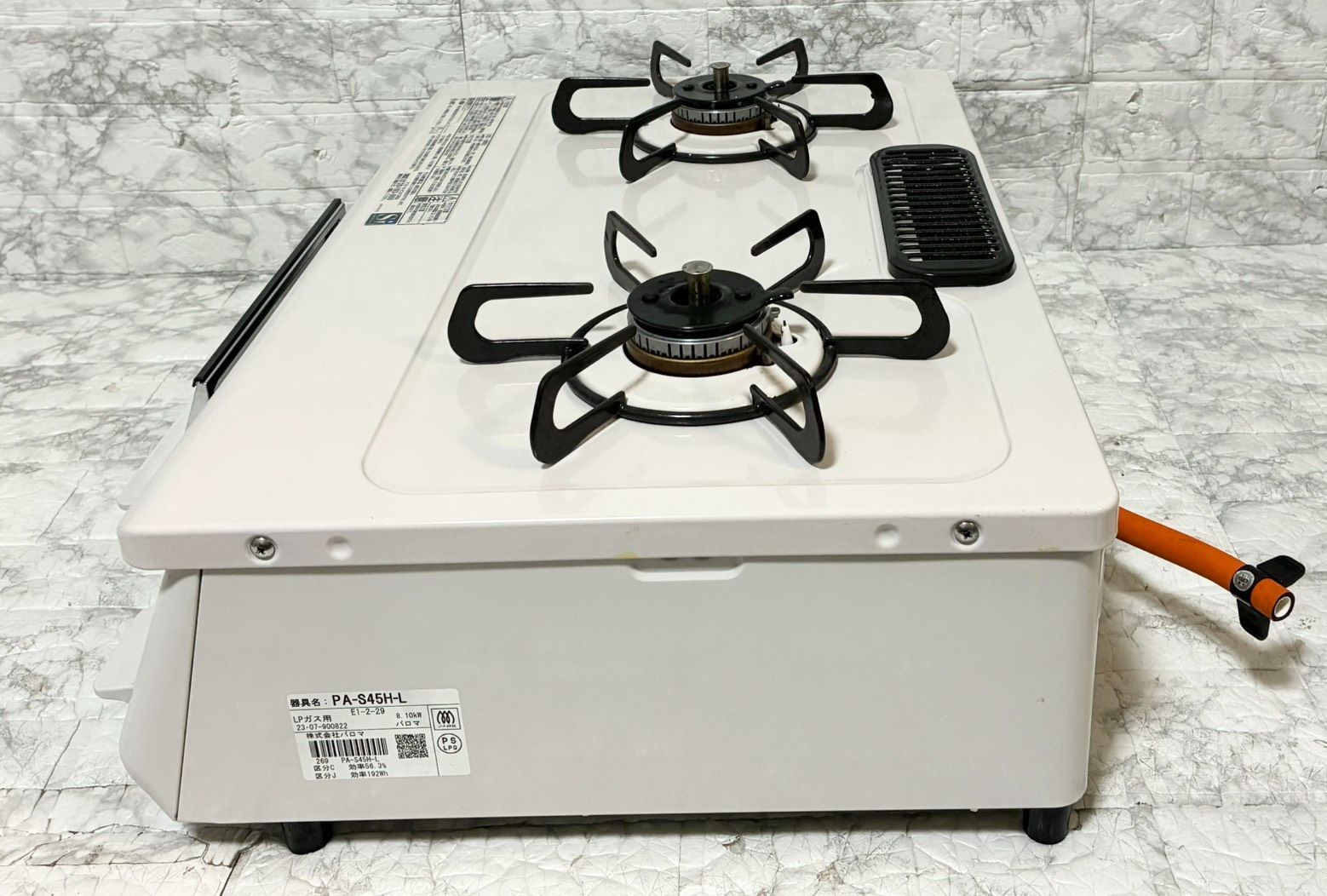 完動品 良品】2023年製 Paloma パロマ LPガス用 ガスコンロ PA-S45H-L