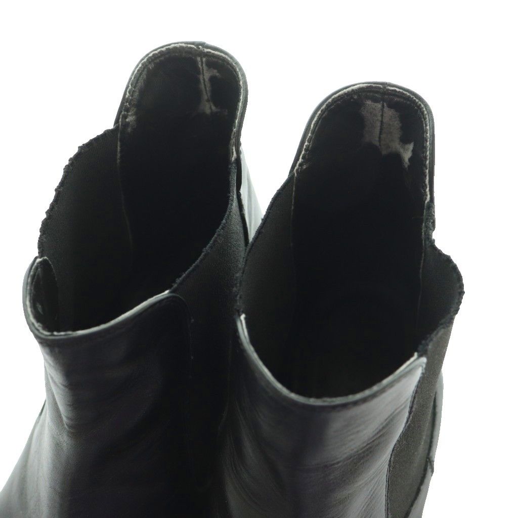 【FABIO RUSCONI】ファビオルスコーニ サイドゴアブーツ ブラック38 FABIO RUSCONI（ファビオルスコーニ） ショートブーツ サイドゴア