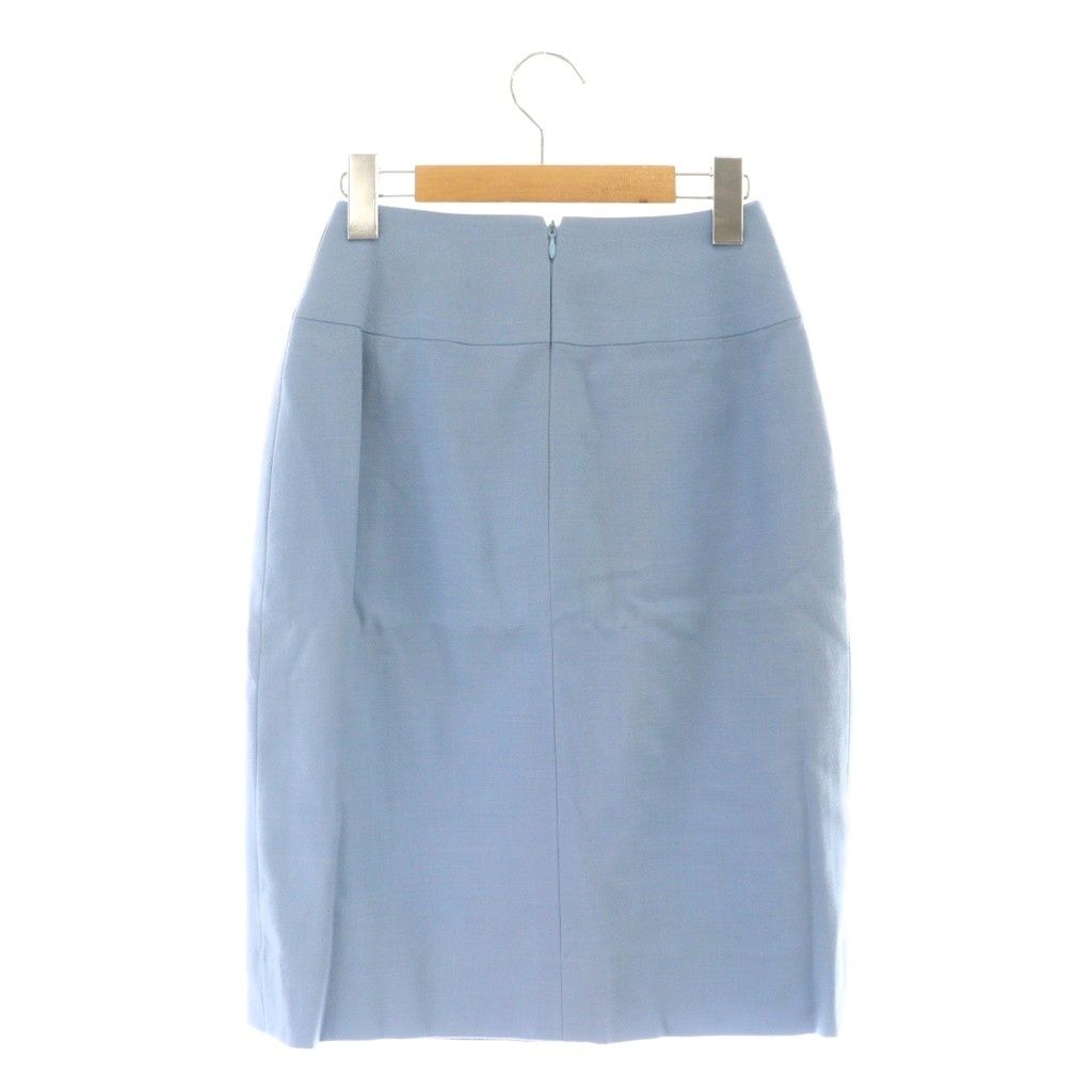 セリーヌ　タイトスカート セリーヌ CELINE タイトスカート ひざ丈 チェーン装飾 36 ブルー 青