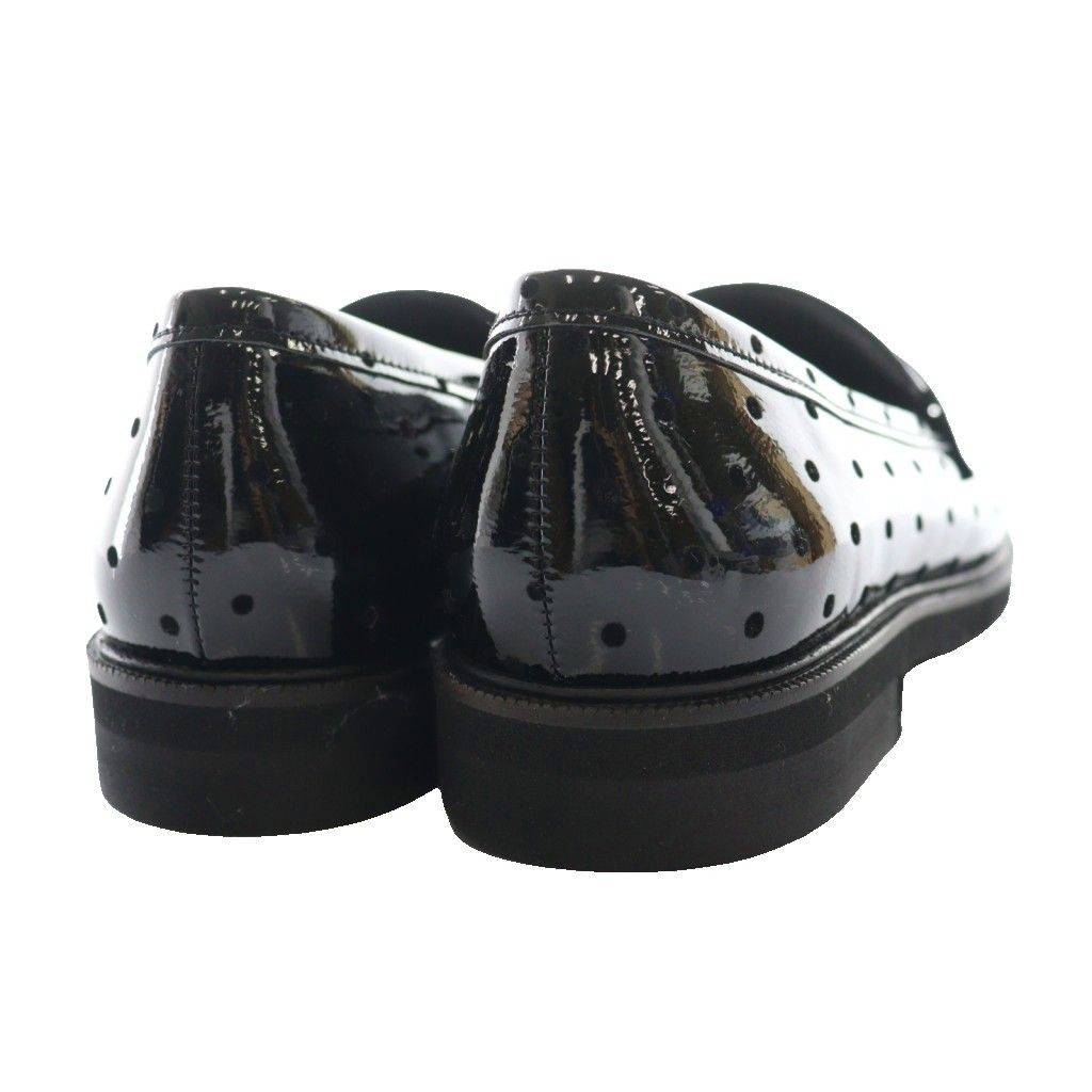 LE TALON エナメルドットローファー ルタロン Le Talon エナメルドットコインローファー 23.5cm 黒