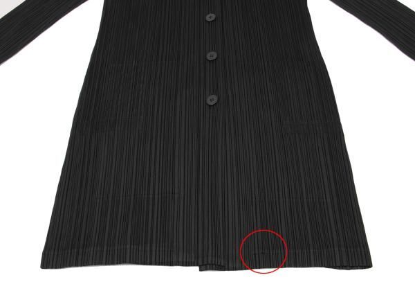 プリーツプリーズPLEATS PLEASE プリーツロングジャケット 黒2 - メルカリ