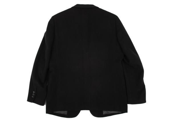 パパスプラスPapas+ カシミヤ混3Bジャケット 黒S - メルカリ