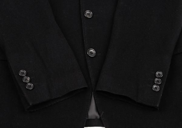 パパスプラスPapas+ カシミヤ混3Bジャケット 黒S - メルカリ