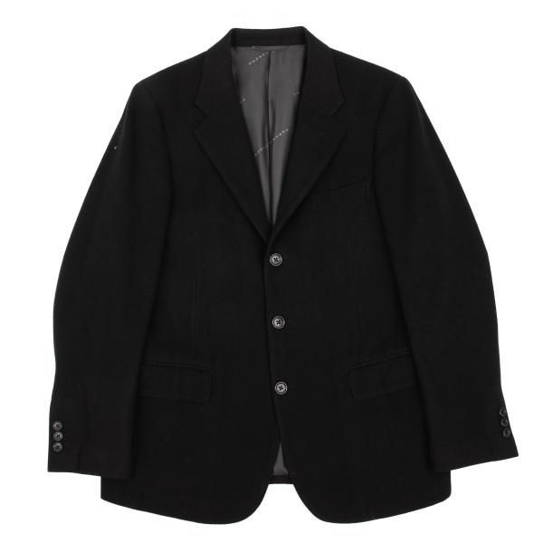 パパスプラスPapas+ カシミヤ混3Bジャケット 黒S - メルカリ