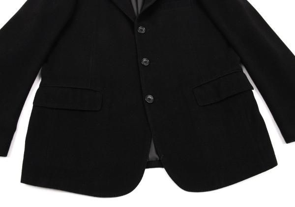 パパスプラスPapas+ カシミヤ混3Bジャケット 黒S - メルカリ