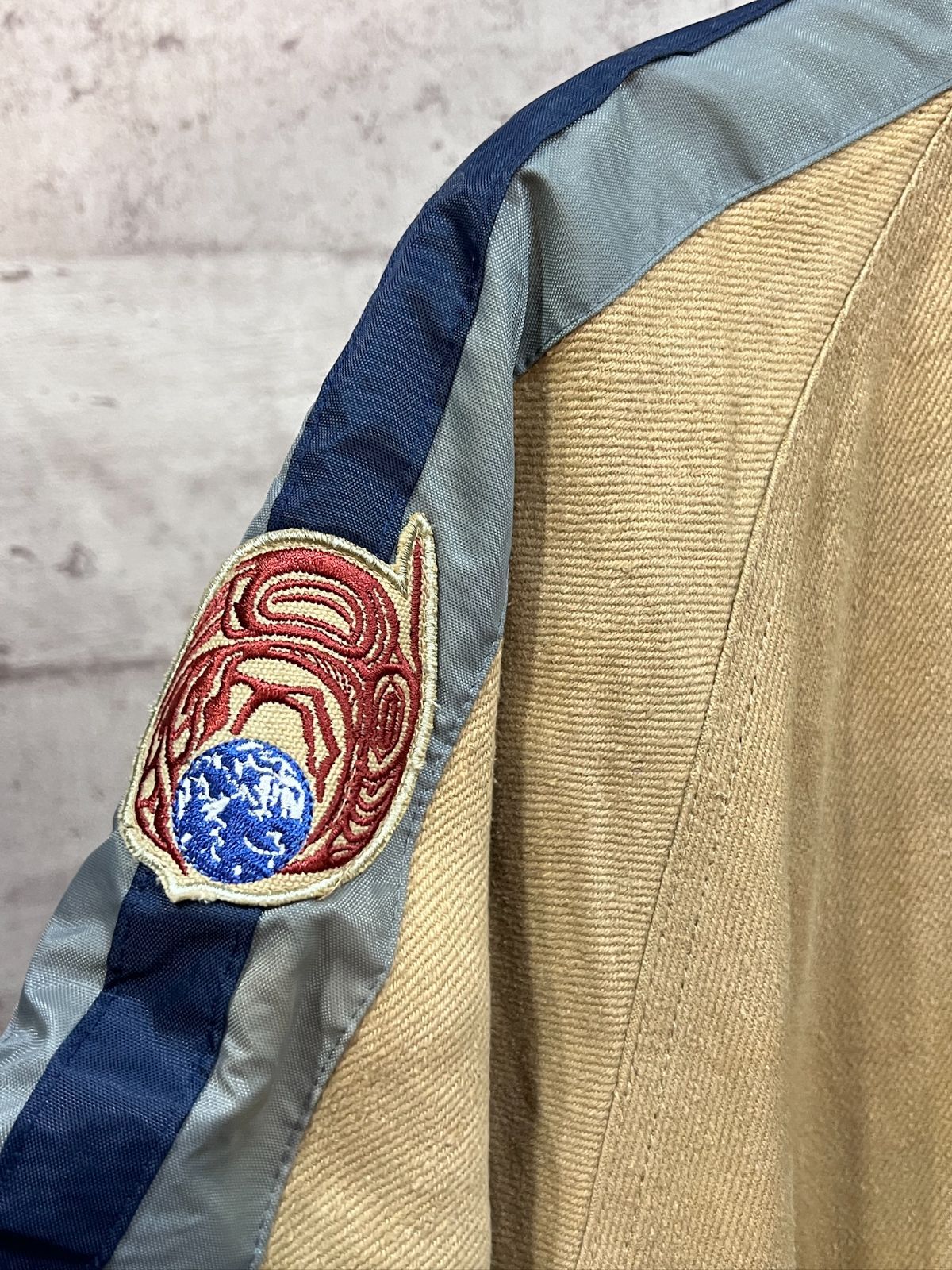 【ヘンプ100%】90s 初期USA製 マナスタッシュ ジャケット XXL～相当 MANASTASH - 90sUSA製MANASTASH 初期名作ヘンプフリースジャケット
