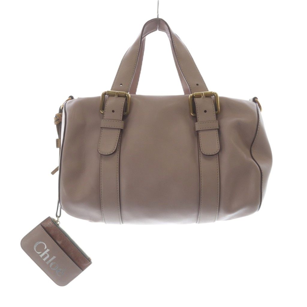 クロエ CHLOE SAMサムミニボストンバッグ ハンドバッグ レザー ピンク
