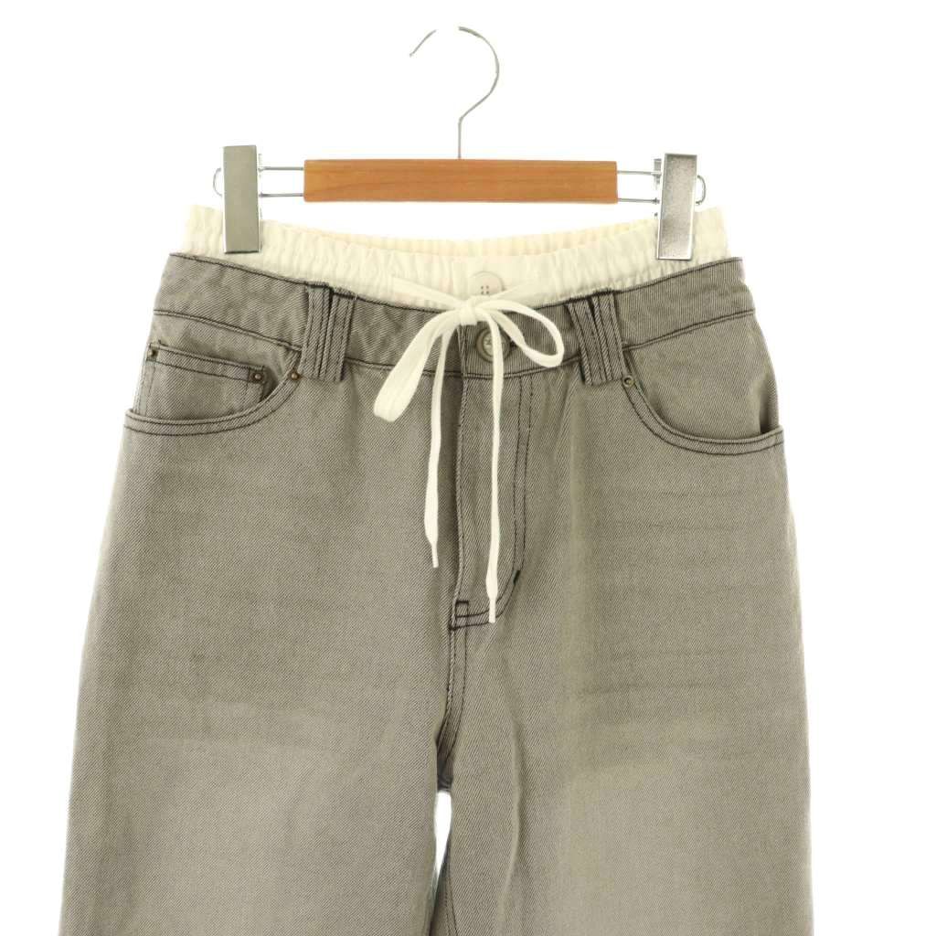 ビビィ Bibiy. JULIET DOUBLE WAIST DENIM デニムパンツ ジーンズ S