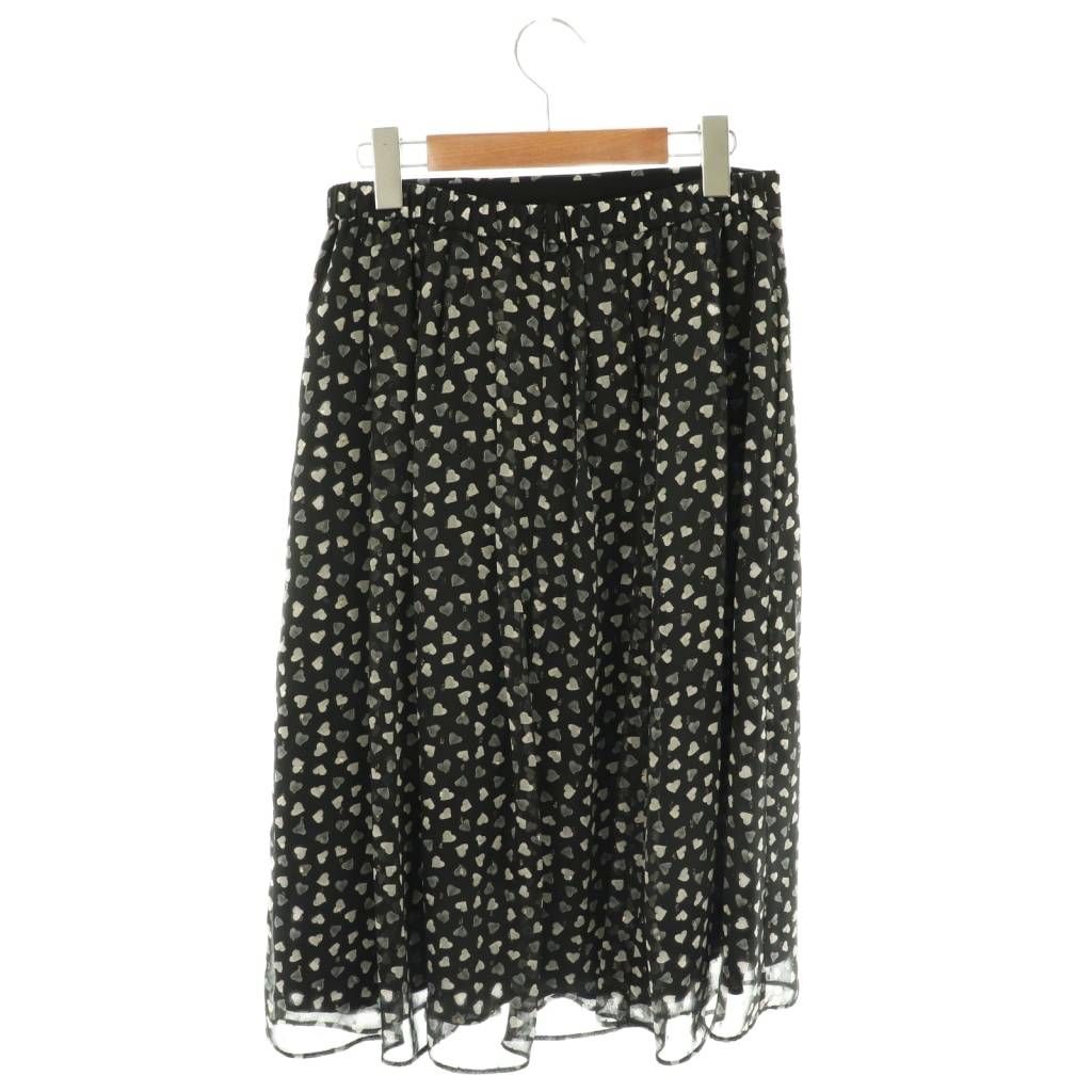 トッカ TOCCA 24SS 消臭・洗える LOVE ギャザースカート フレア ハート