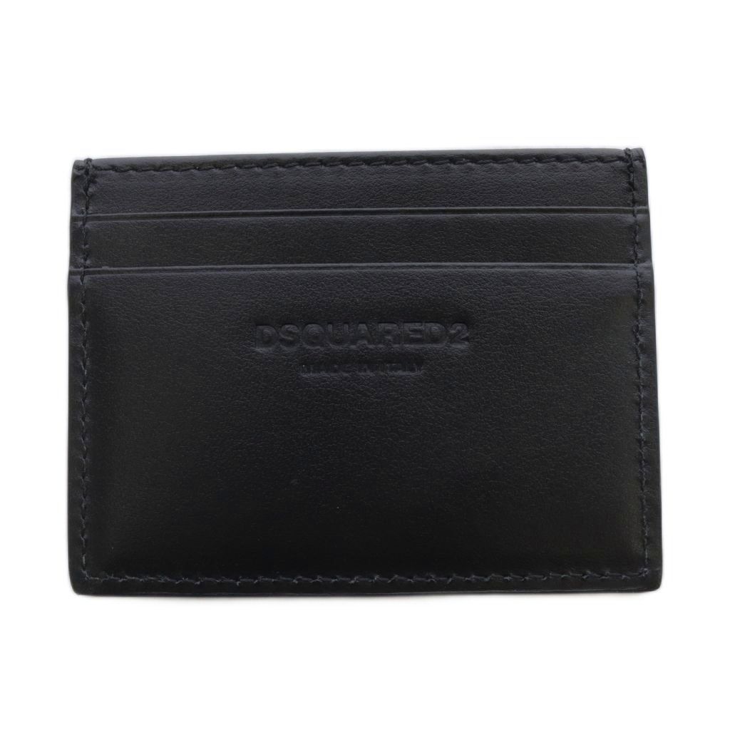 ディースクエアード DSQUARED2 ICON カードケース 名刺入れ レザー 黒