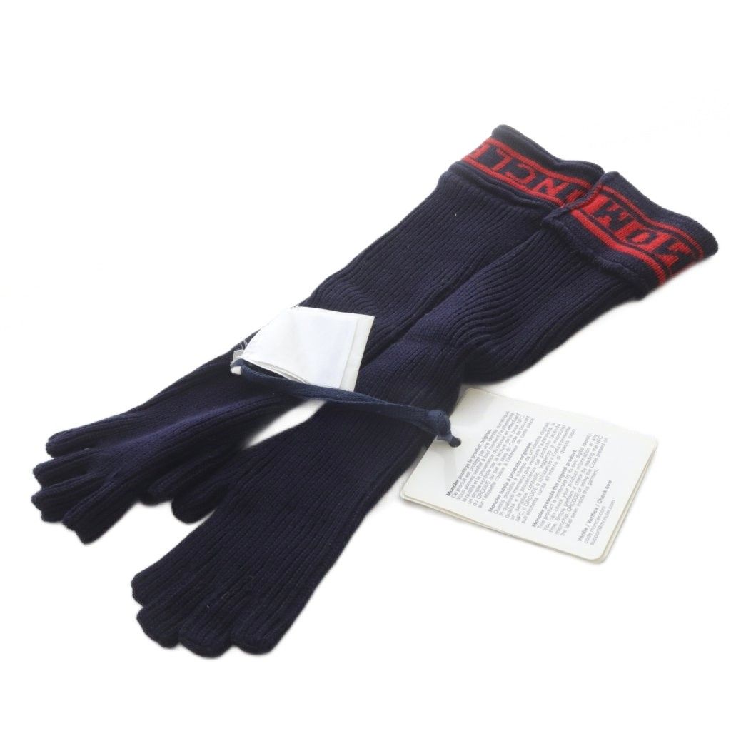 【中古】未使用品 モンクレール MONCLER フィンガーレス グローブ ロゴ ニット 紺 ネイビー /SR レディース モンクレール MONCLER フィンガーレス グローブ ロゴ ニット 紺 - メルカリ