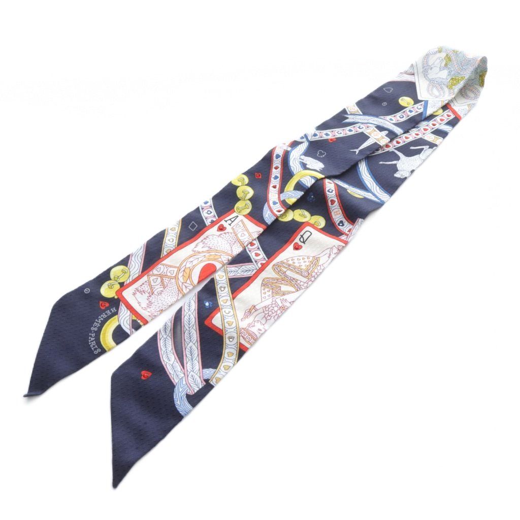 エルメス HERMES ツイリー DAME DE COEUR ハートのクイーン スカーフ