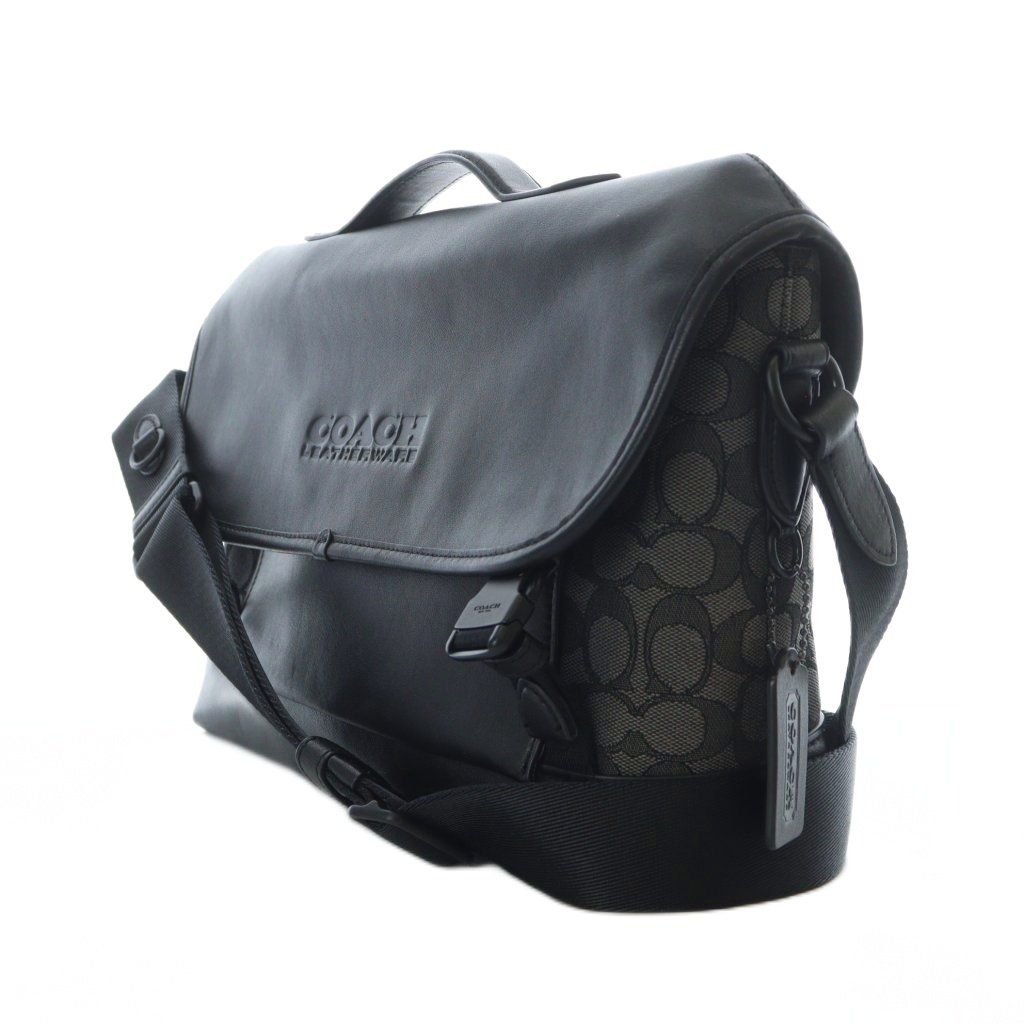極美品 COACH　リーグ バイク バッグ　メッセンジャー　シグネチャー 公式】COACH – コーチ | リーグ バイク バッグ・シグネチャー ジャカード