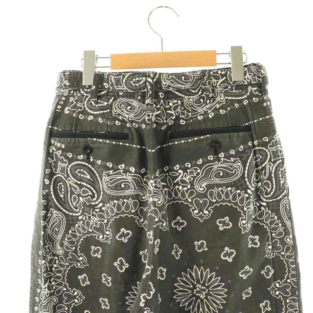 サカイ sacai 22-02691MBandana Print Pantsパンツ ストレート