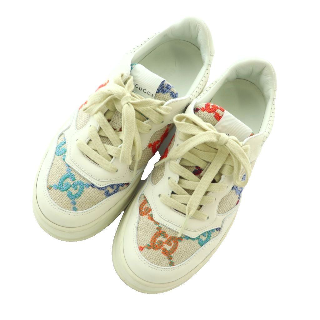 売れ筋 GUCCI グッチ スニーカー GG柄 38 GUCCI - グッチ スニーカー