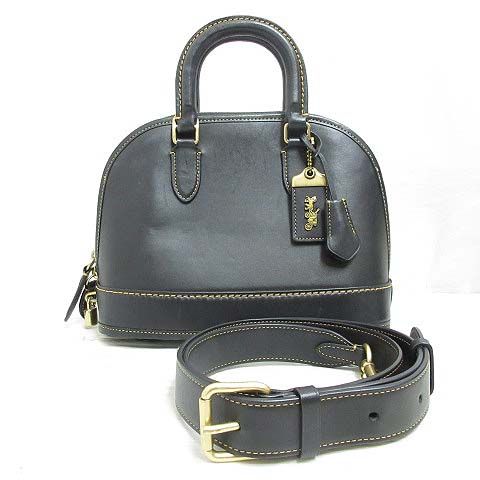 コーチ COACH CC411 レヴェル 2WAY ショルダー ハンド バッグ 黒