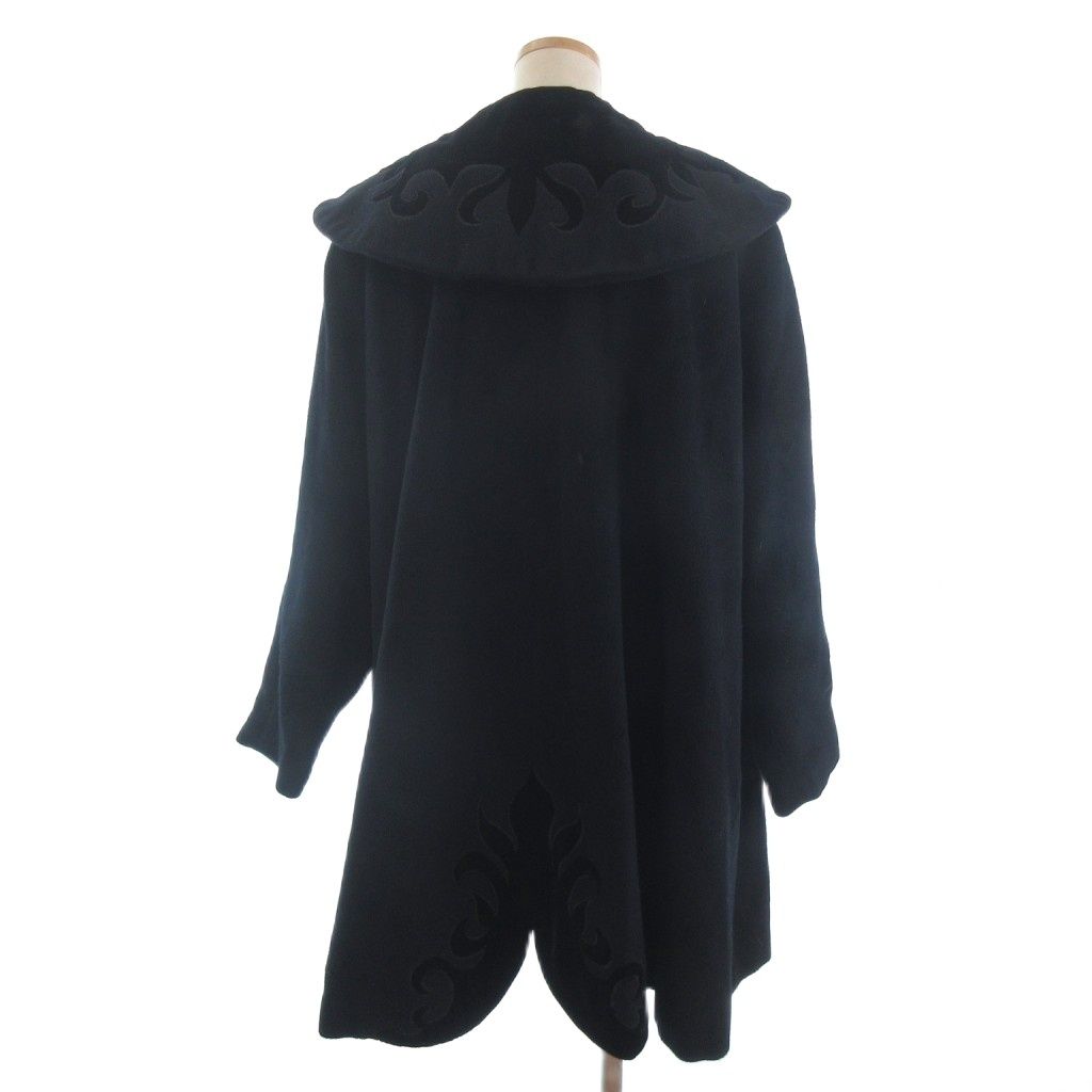 イタリヤ 伊太利屋 コート ガウン ロング ショールカラー ベロア 切替