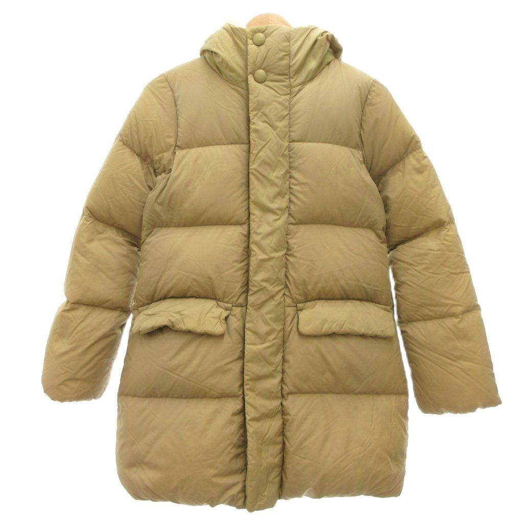 [美品・中古]Helly Hansen ベージュ ダウンジャケットSサイズ ヘリーハンセン HELLY HANSEN ダウンジャケット コート M フード