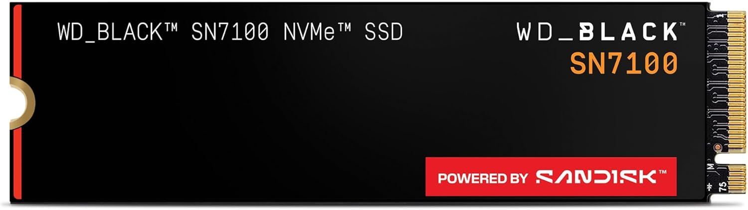 【新品】WDS100T4X0E [WD_BLACK SN7100 NVMe SSD（1TB M.2(2280) PCIe Gen4 x4 NVMe 3D TLC 600TBW）]