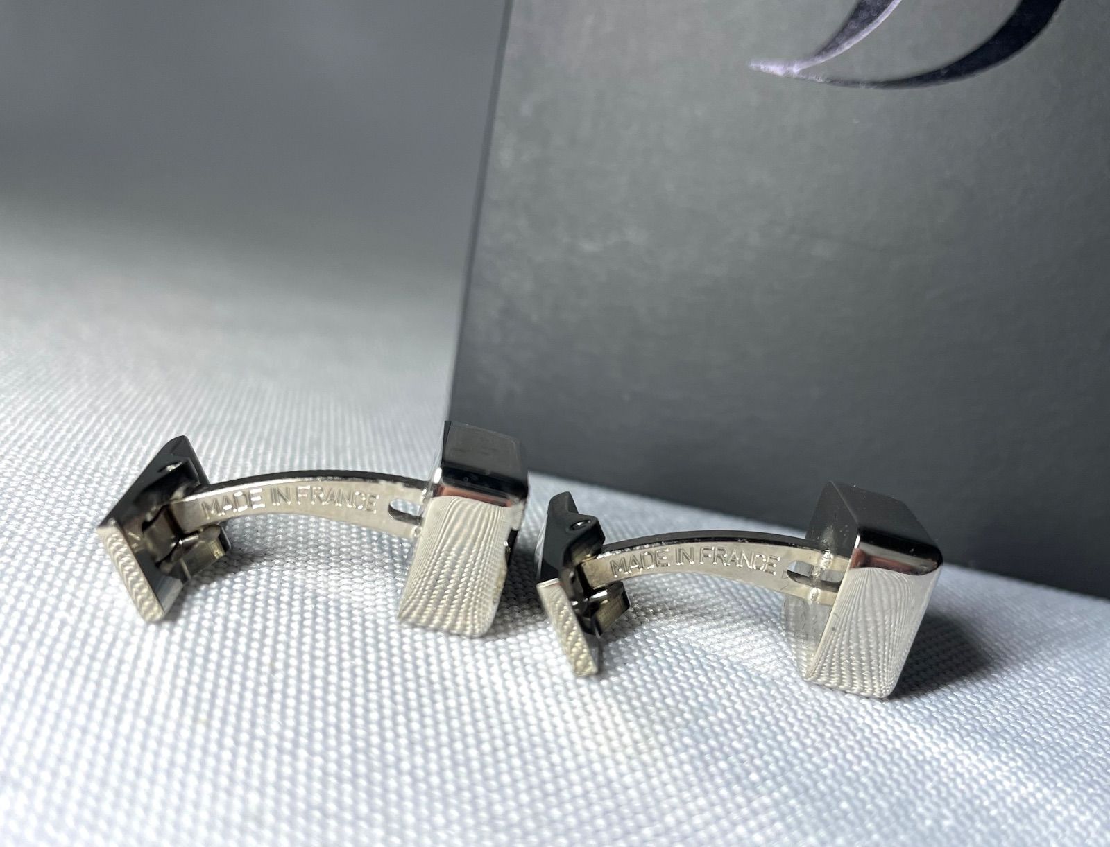 美品 S.T.Dupont デュポン ブラック＆ホワイト ストーン装飾