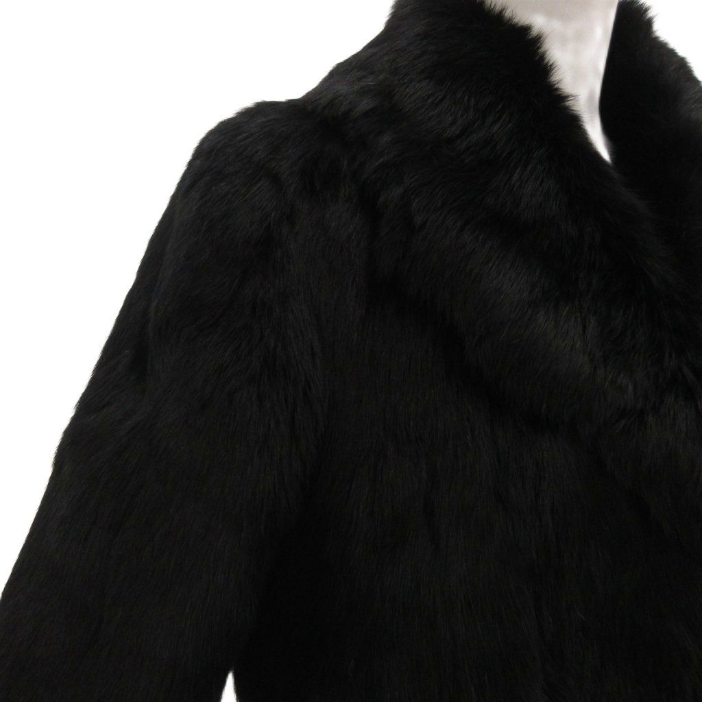 ジジ zi-zi ファーコート フォックス 毛皮 ショールカラー ショート丈