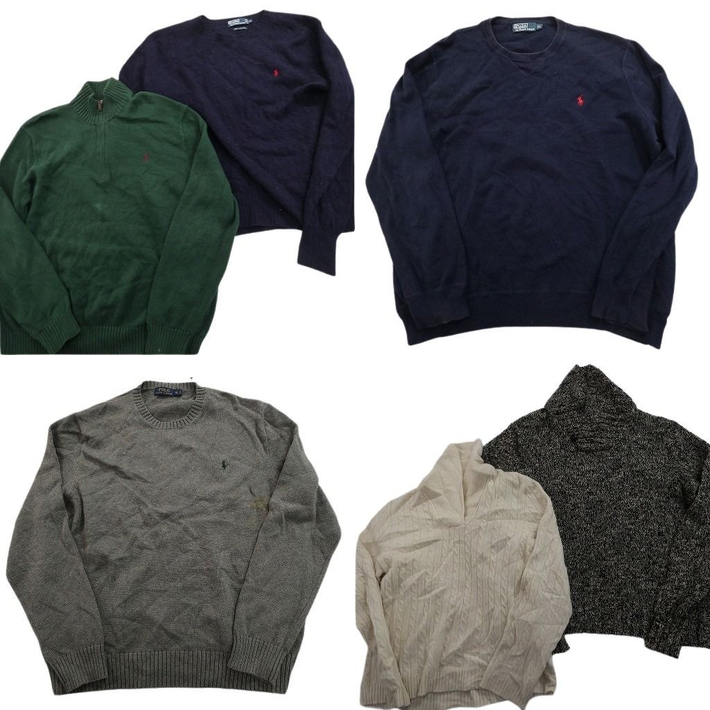 未検品】古着卸 まとめ売り ラルフローレン セーター 6枚セット