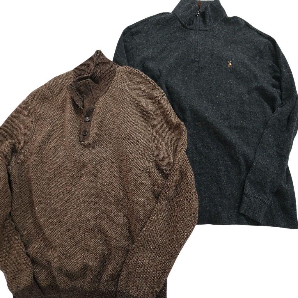 ラルフローレン　古着 中古】RalphLauren(ラルフローレン)ポロpoloハーフジップZIPメンズ