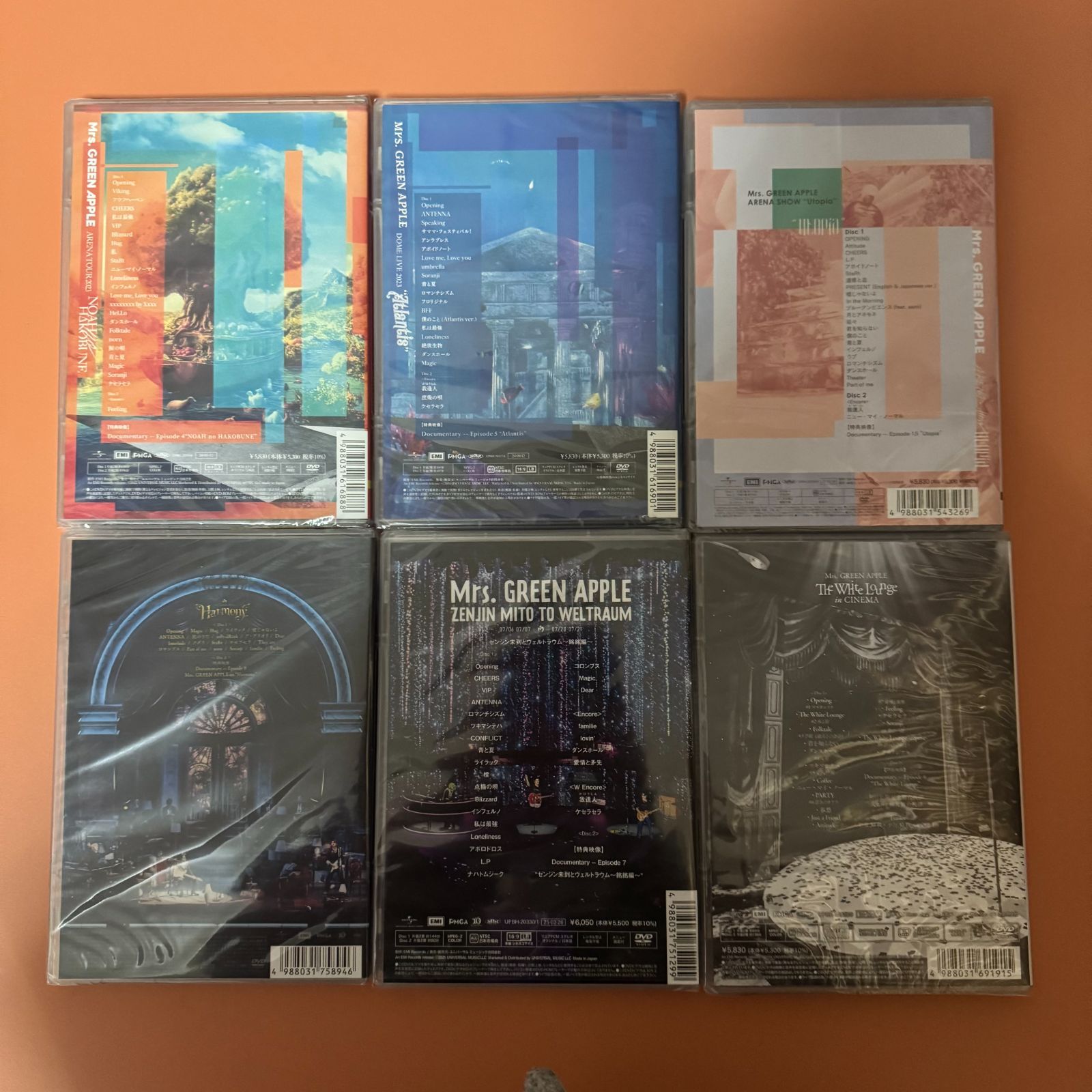 未開封】任意二本／DVD／通常版／Mrs. GREEN APPLE 即購入可能【送料