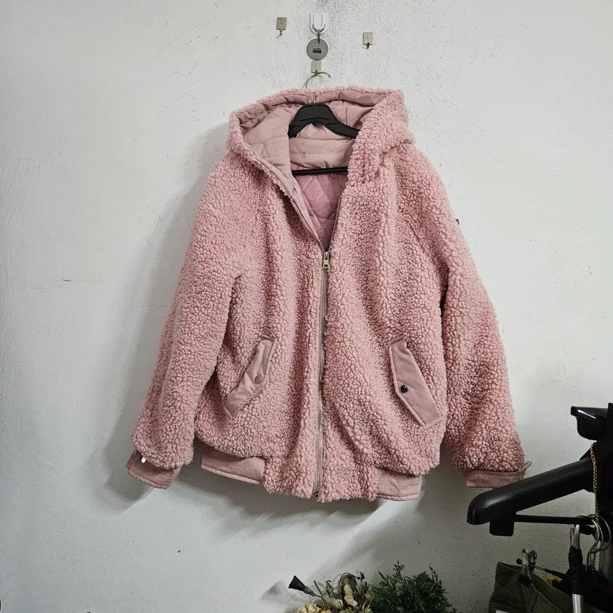 ピンク フリース ジップアップ ジャケット - メルカリ