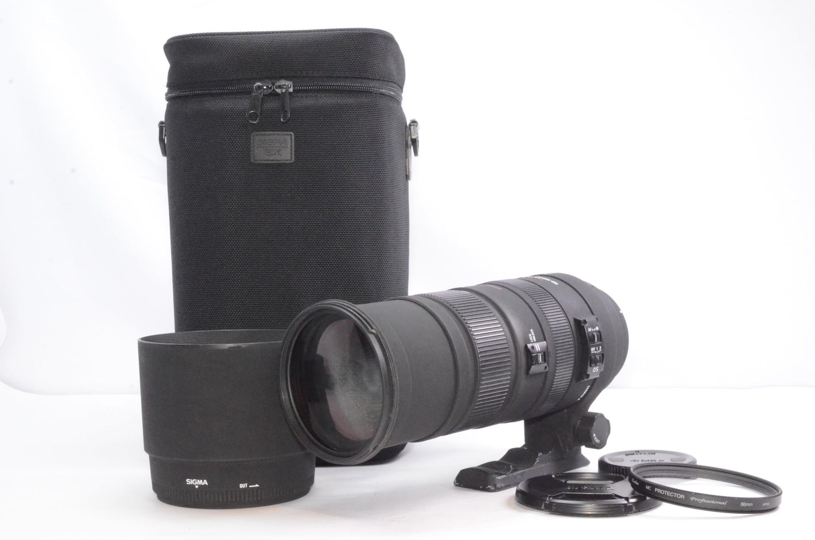 レンズケースつき実用品】SIGMA シグマ APO 150-500mm F5-6.3 DG レンズケースつき実用品】SIGMA シグマ APO 150-500mm F5-6.3 DG