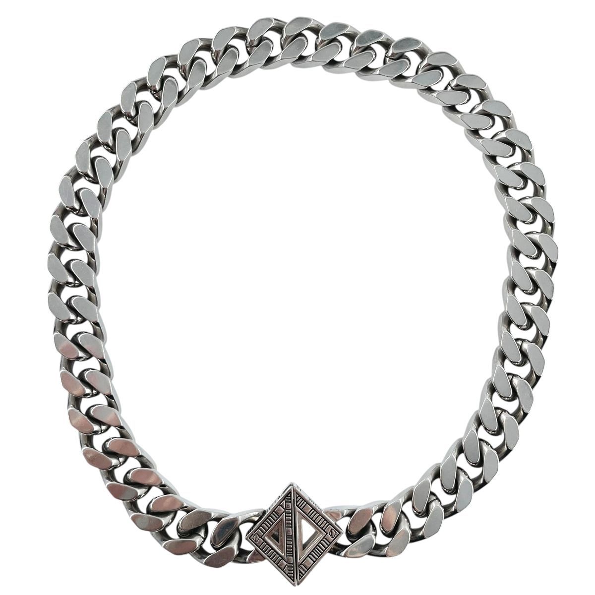 中古】Dior ディオール CDダイヤモンド チェーンリンクネックレス