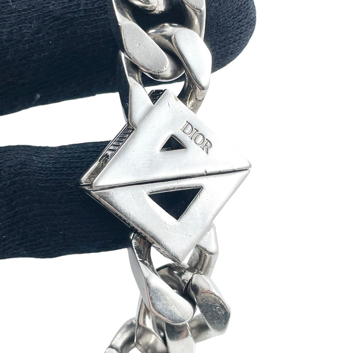 中古】Dior ディオール CDダイヤモンド チェーンリンクネックレス