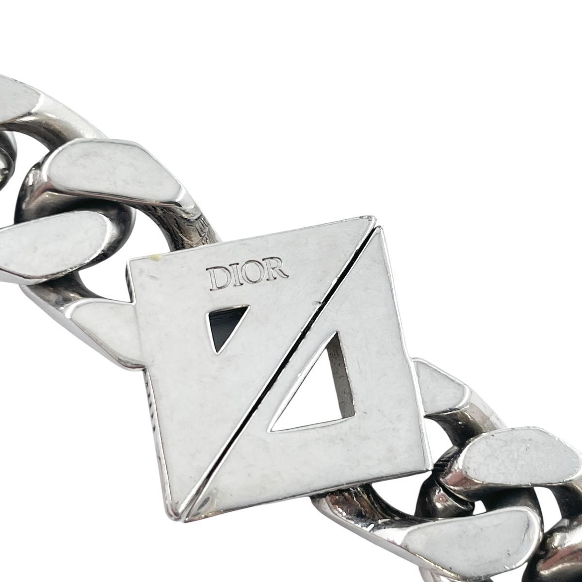 中古】Dior ディオール CDダイヤモンド チェーンリンクネックレス