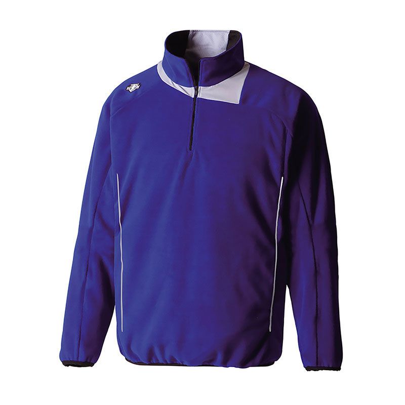 【爆買い，SALE】 デサント(descente) フリースジャケット 野球 アウター (DBX-2460C)、(ROY)ロイヤルブルーXシルバー コート・ジャケット