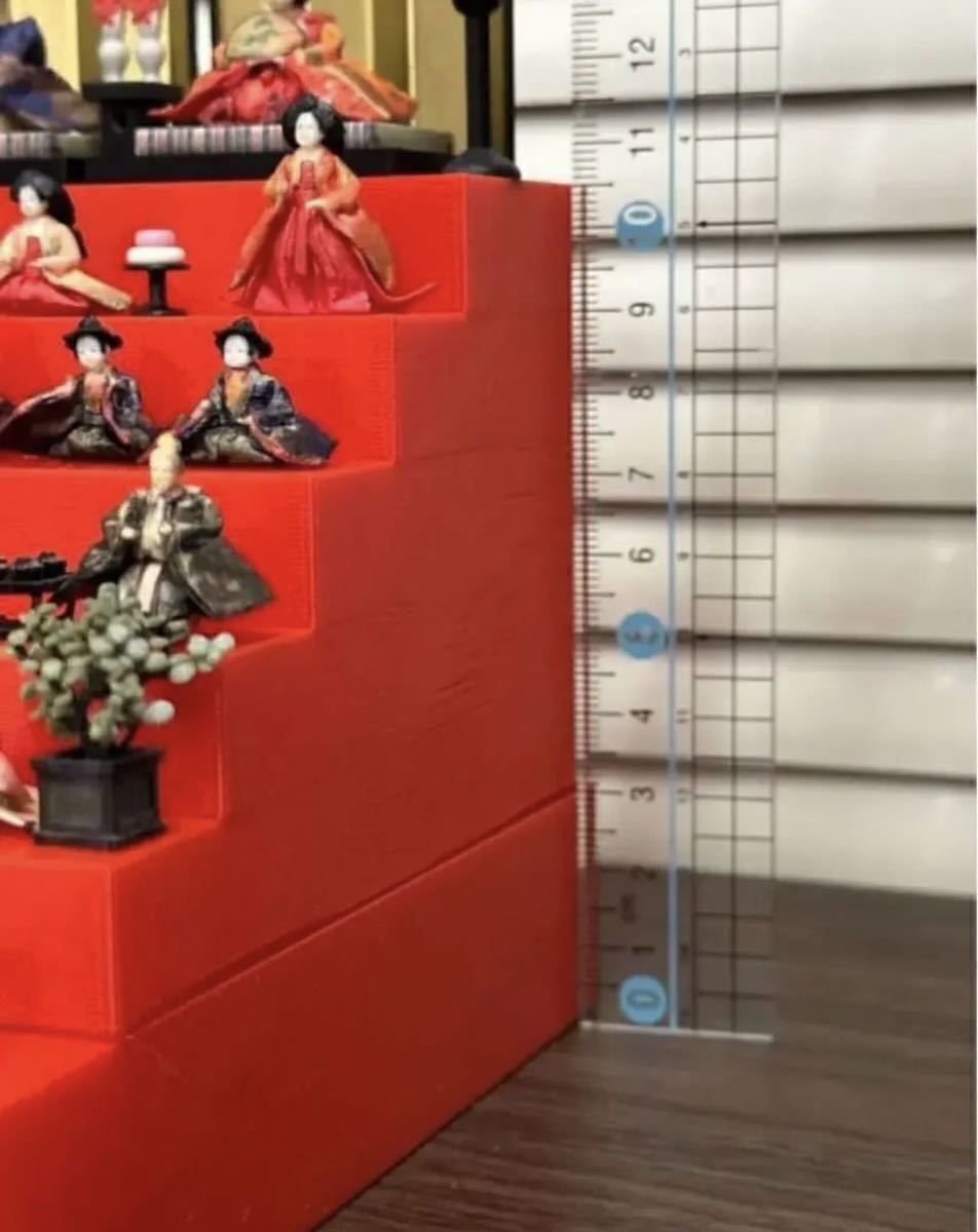 ミニチュア☆ひな人形7段飾り☆リーメントに☆フィギュア☆1/64(人形