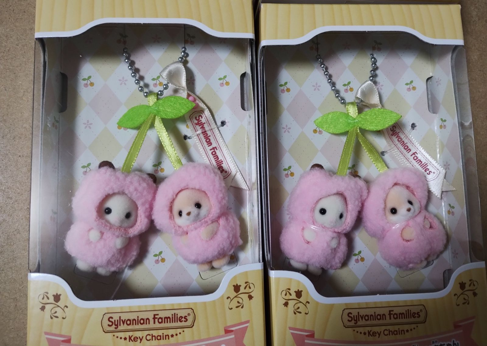 シルバニアファミリー キーチェーン ショコラウサギ＆フェネックの