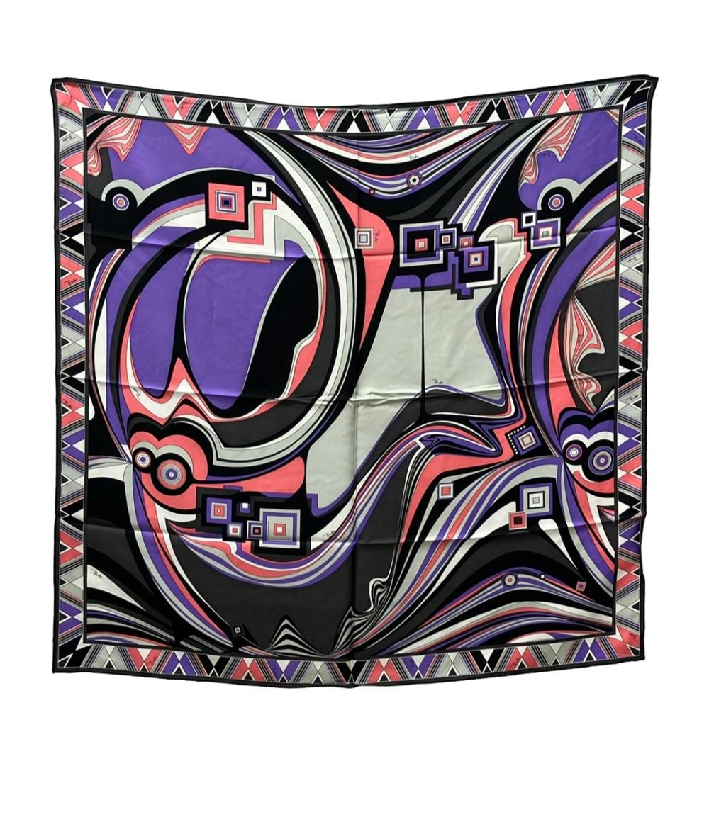 美品 エミリオ・プッチ スカーフ シルク100% レディース Emilio Pucci
