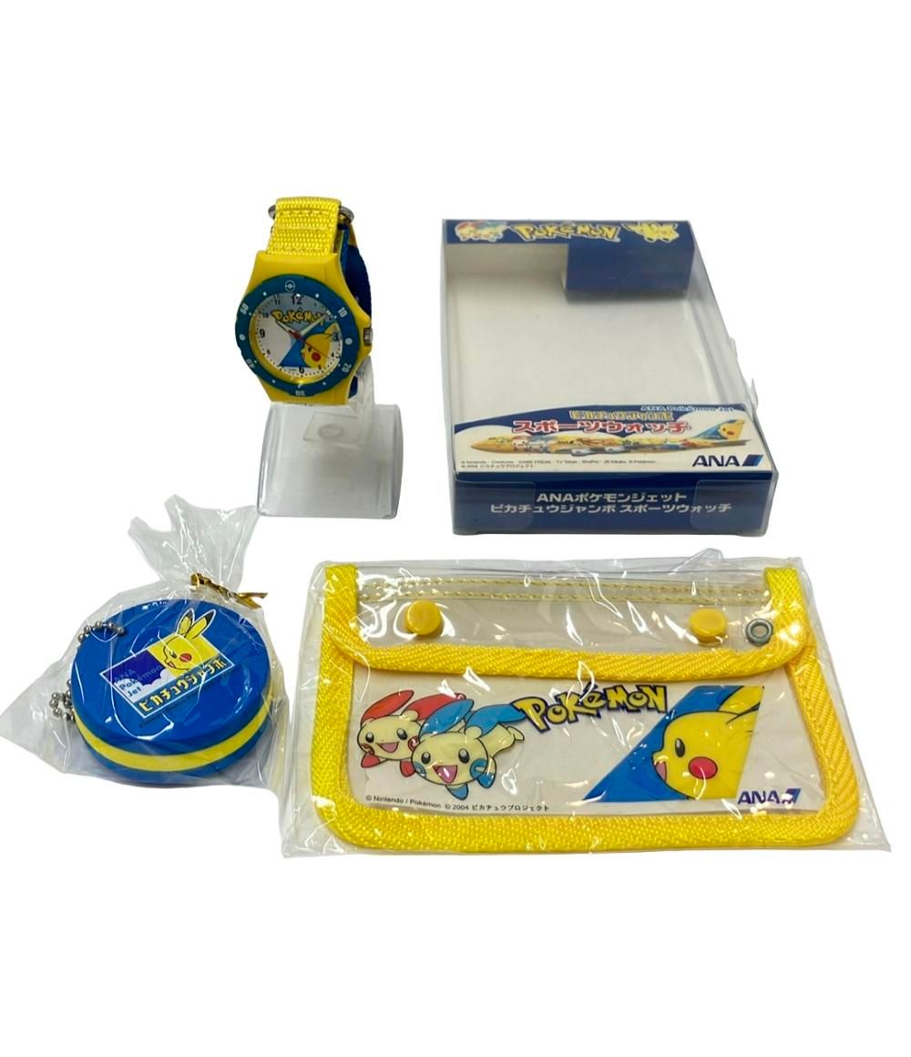 腕時計 ANAポケモンジェット ピカチュウジャンボ スポーツウォッチ