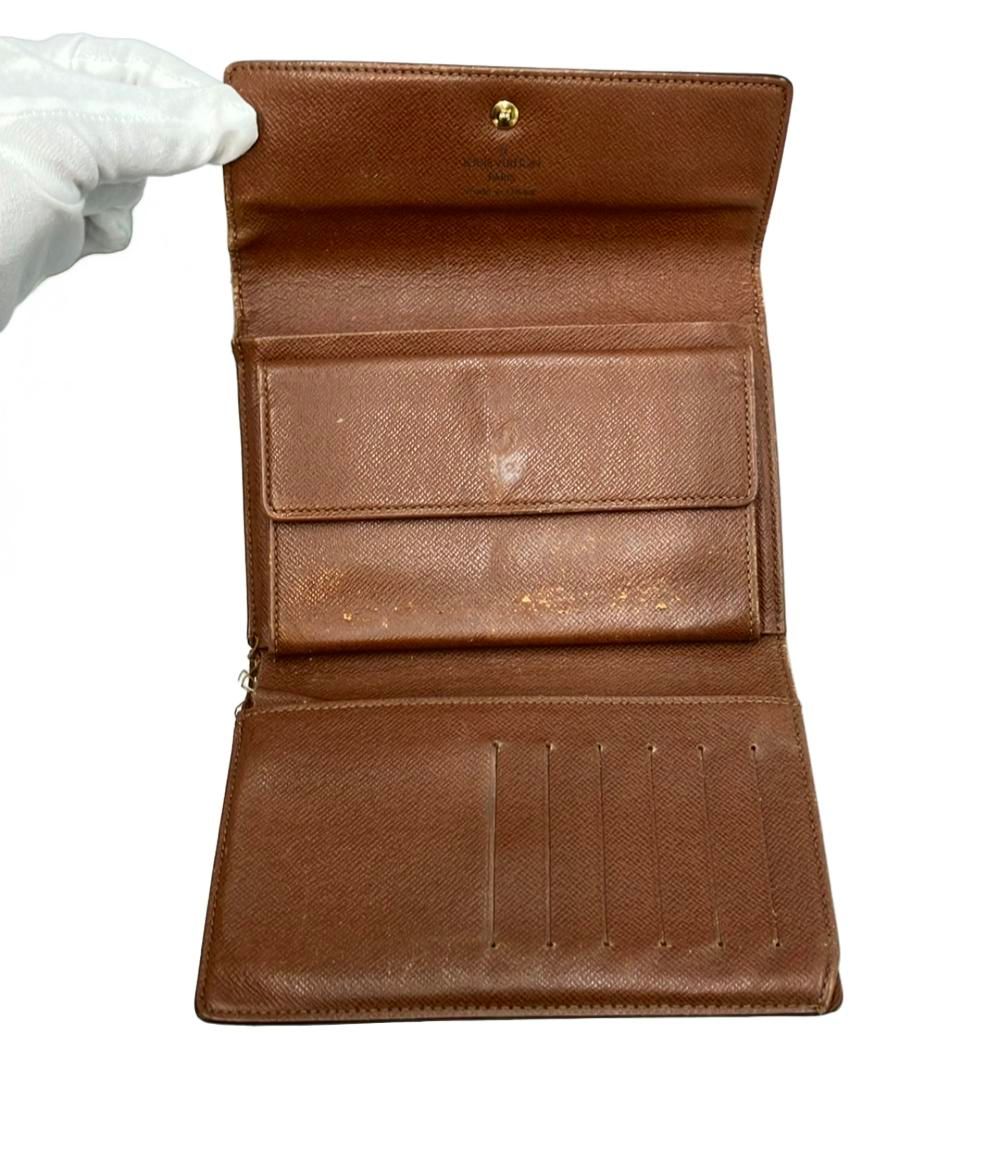 訳あり ルイ・ヴィトン 三つ折り財布 ポルト トレゾール エテュイ