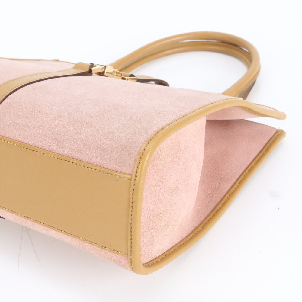 極美品 グッチ ジャッキー レザー ハンドバッグ トート シルバー 金具