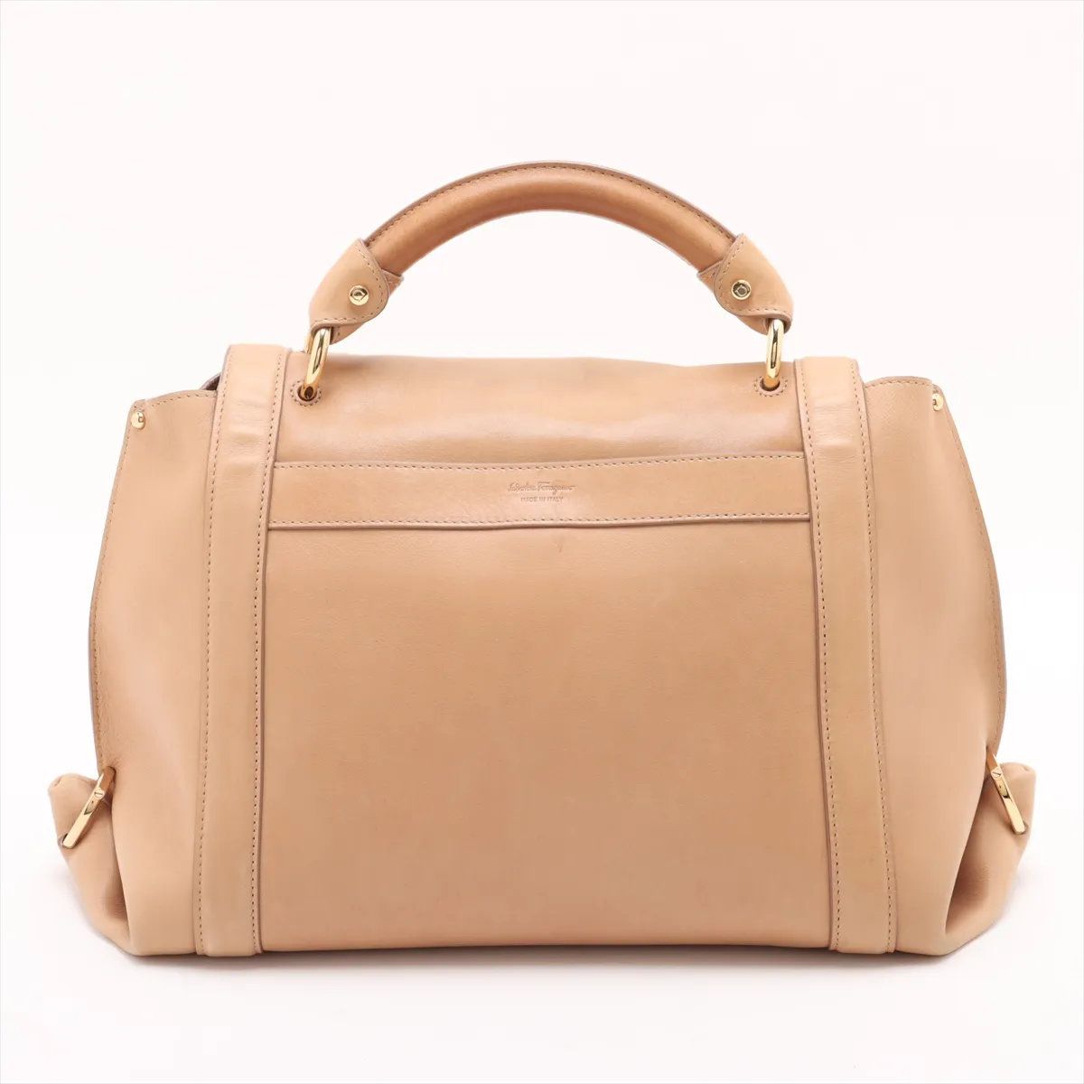 美品✨ サルヴァトーレ フェラガモ ソフィア ガンチーニ ハンドバッグ ベージュ 美品 サルヴァトーレフェラガモ ガンチーニ ソフィア レザー 2WAY