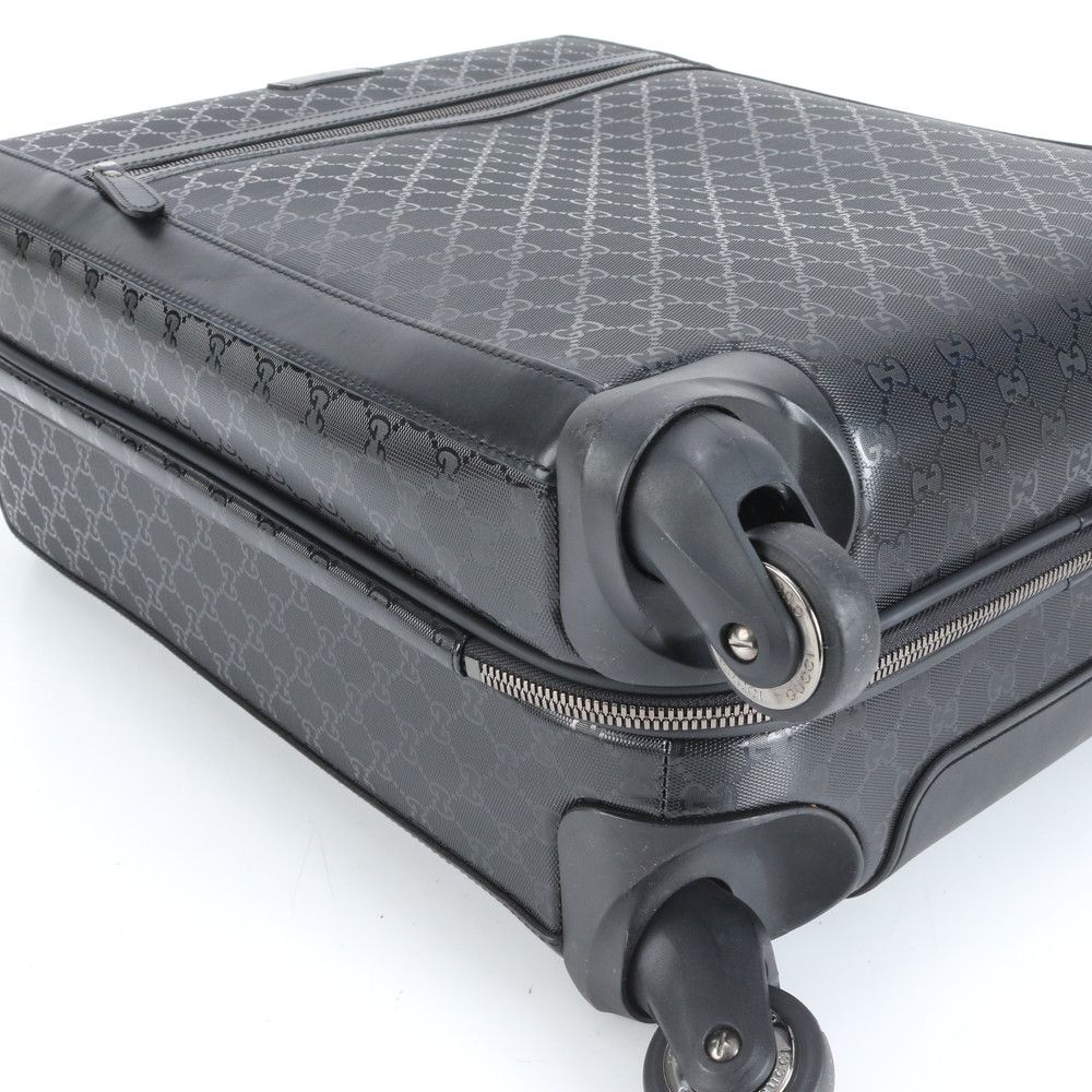極美品 グッチ GG インプリメ トロリー 293909 レザー スーツケース