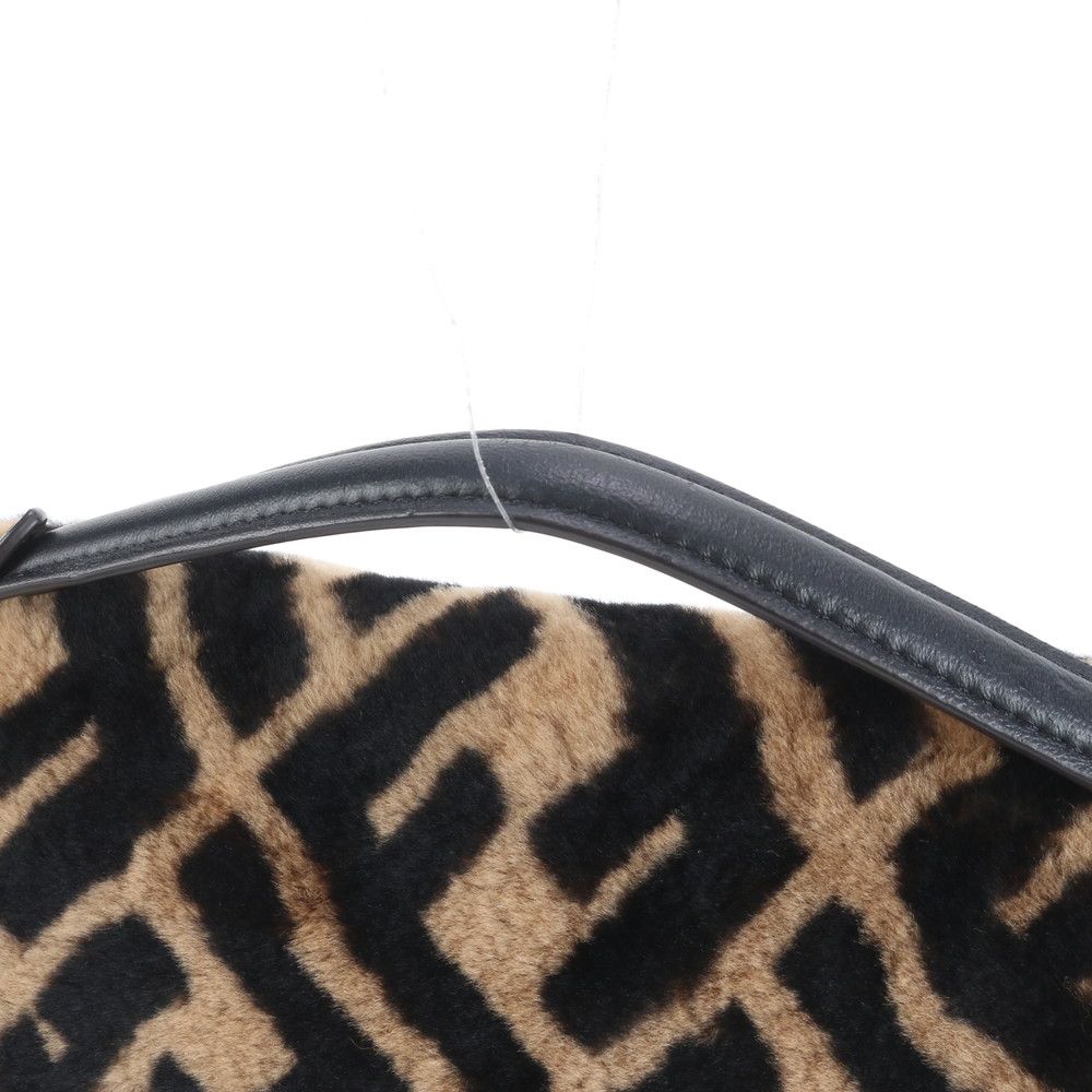 極美品 フェンディ ズッカ ファー マンマ バゲット レザー 2WAY