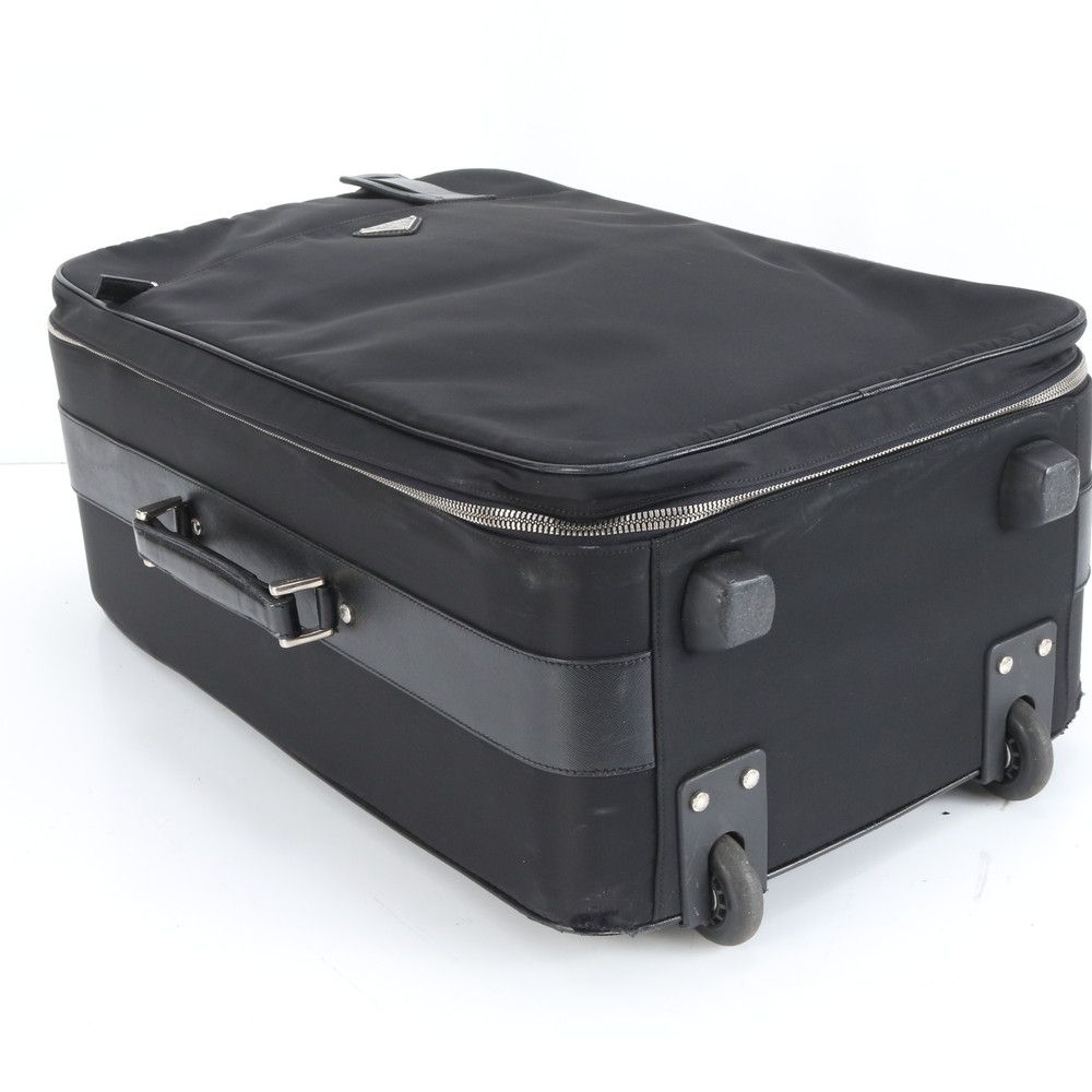 美品 プラダ テスート ナイロン 三角ロゴ レザー スーツケース